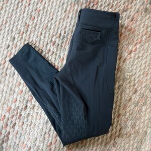 Free Ride Equestrian Riding Tights with Pockets- Knee Patch in Teal